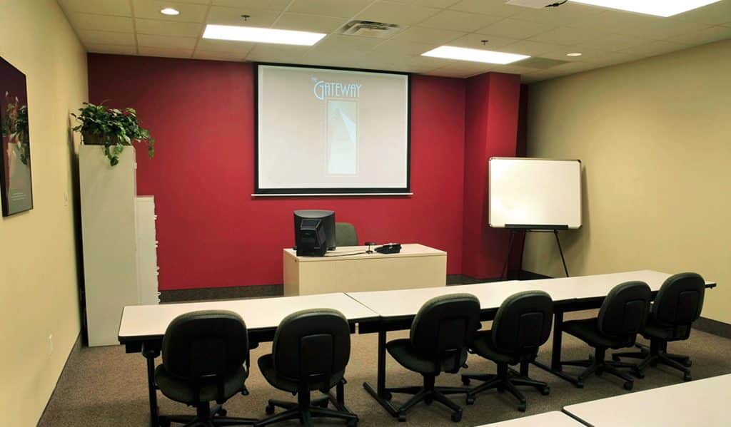 Leadership Center training room at Gateway Ohio